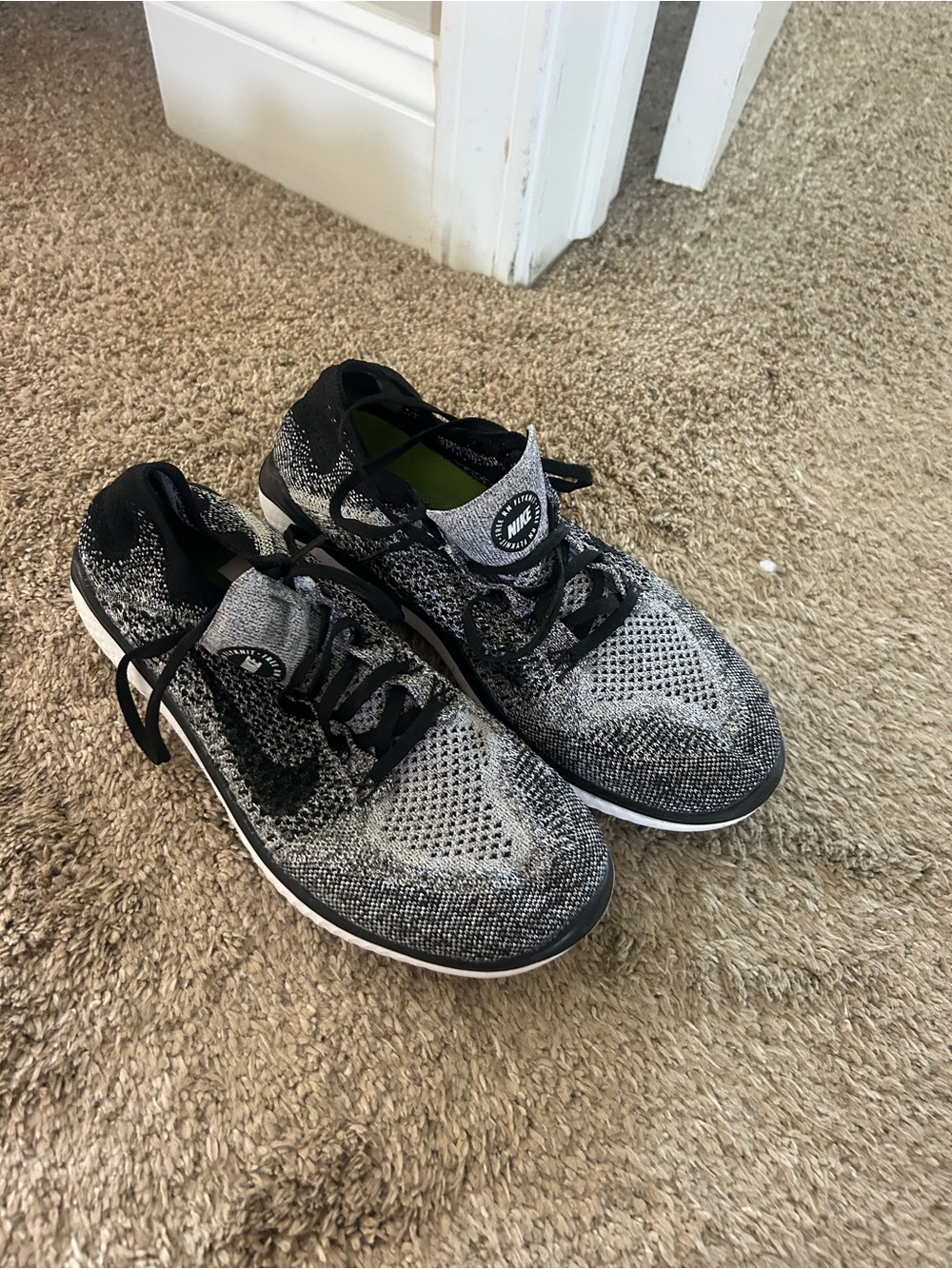 Nike Women’s Flyknit Running Shoes - Black & Gray
